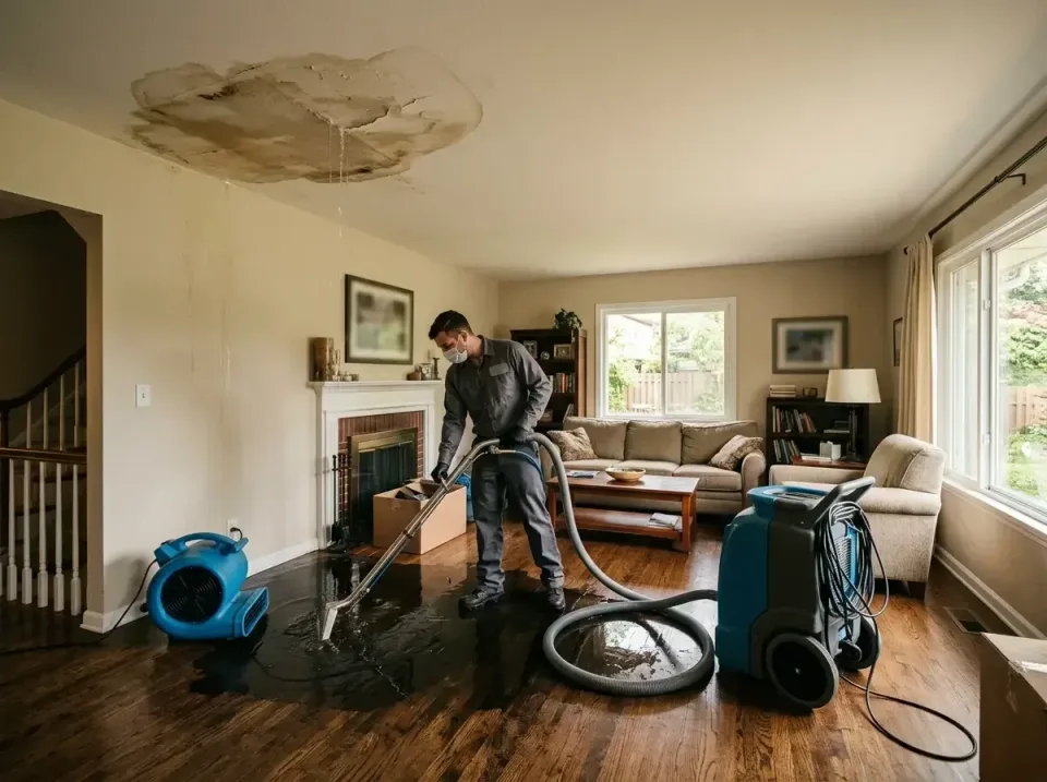 attic-pipe-burst-ceiling-drip-008 — frequently asked questions, Water Damage Restoration & Carpet Care in Northlake, IL